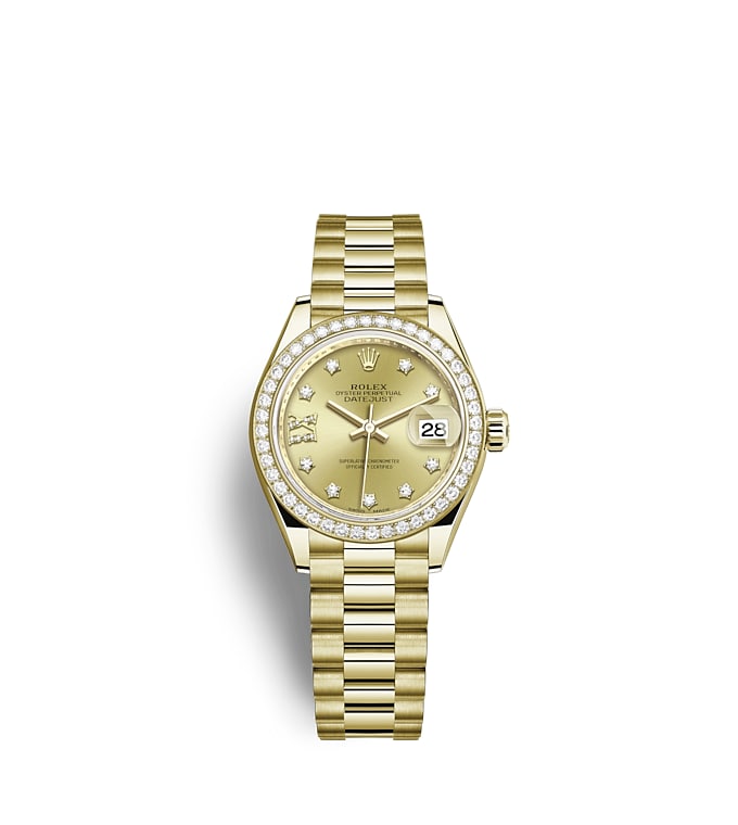 rolex lady datejust 28 oystersteel