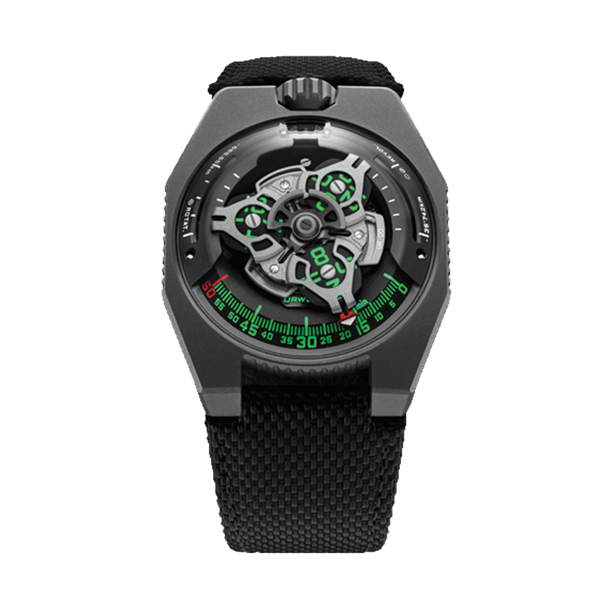 Urwerk UR-Satellite | UR-100 Black | The Hour Glass Official