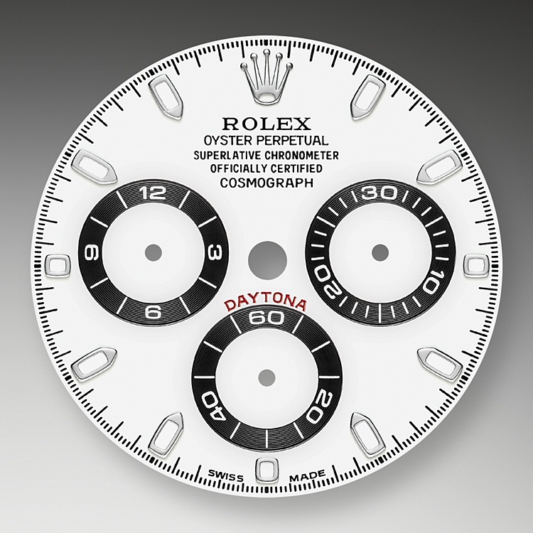 rolex white face daytona