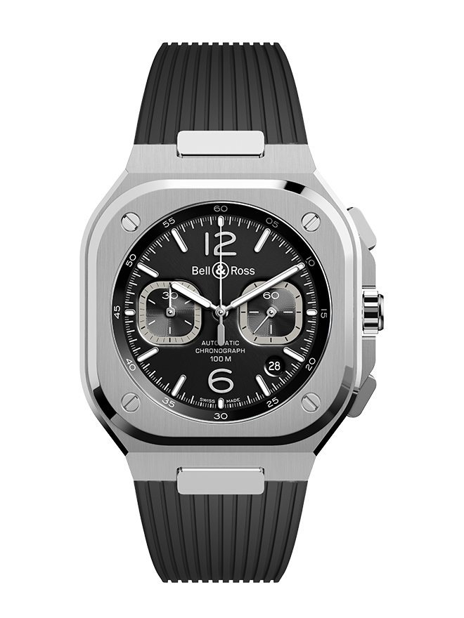 Bell \u0026 Ross BR 05 CHRONO BLACK STEEL 