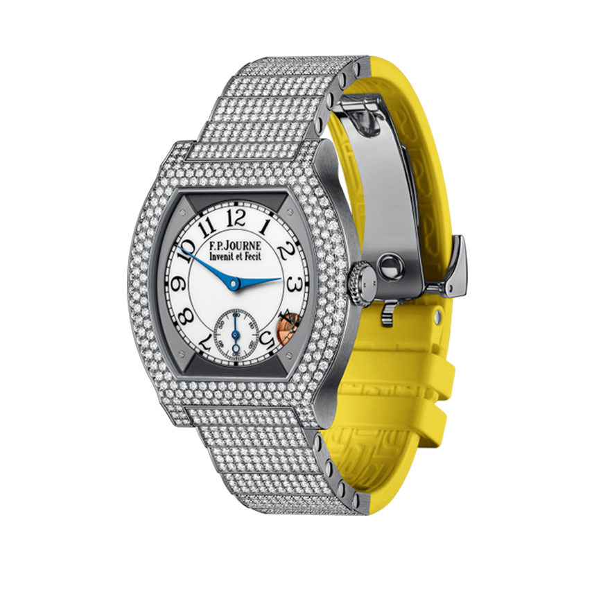 Élégante 40mm Titanium 12 Rows of Diamonds and Set Bracelet gallery 2