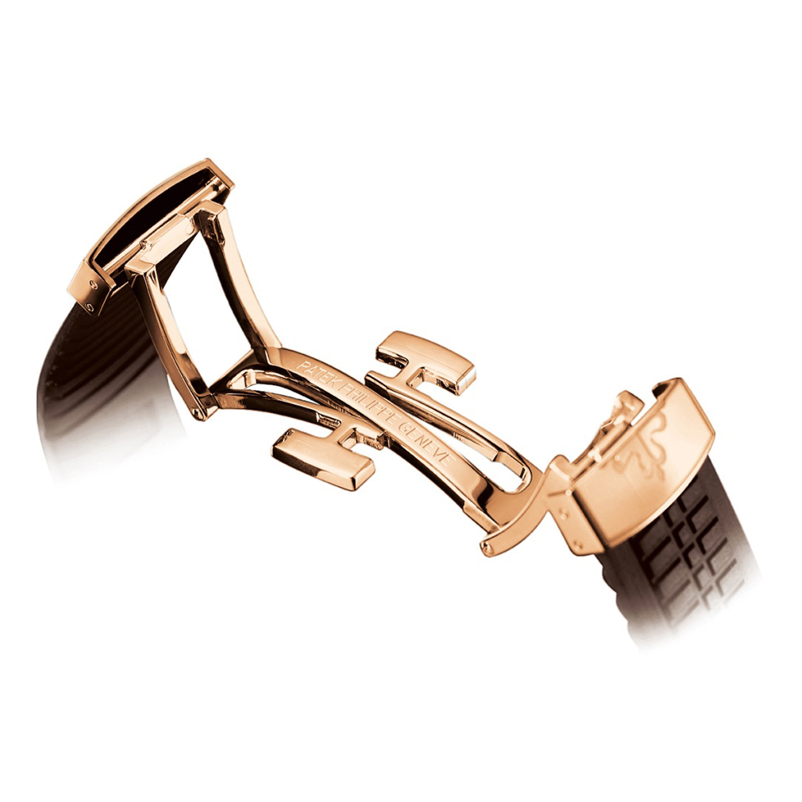 Aquanaut Date Brown Strap Rose Gold gallery 1