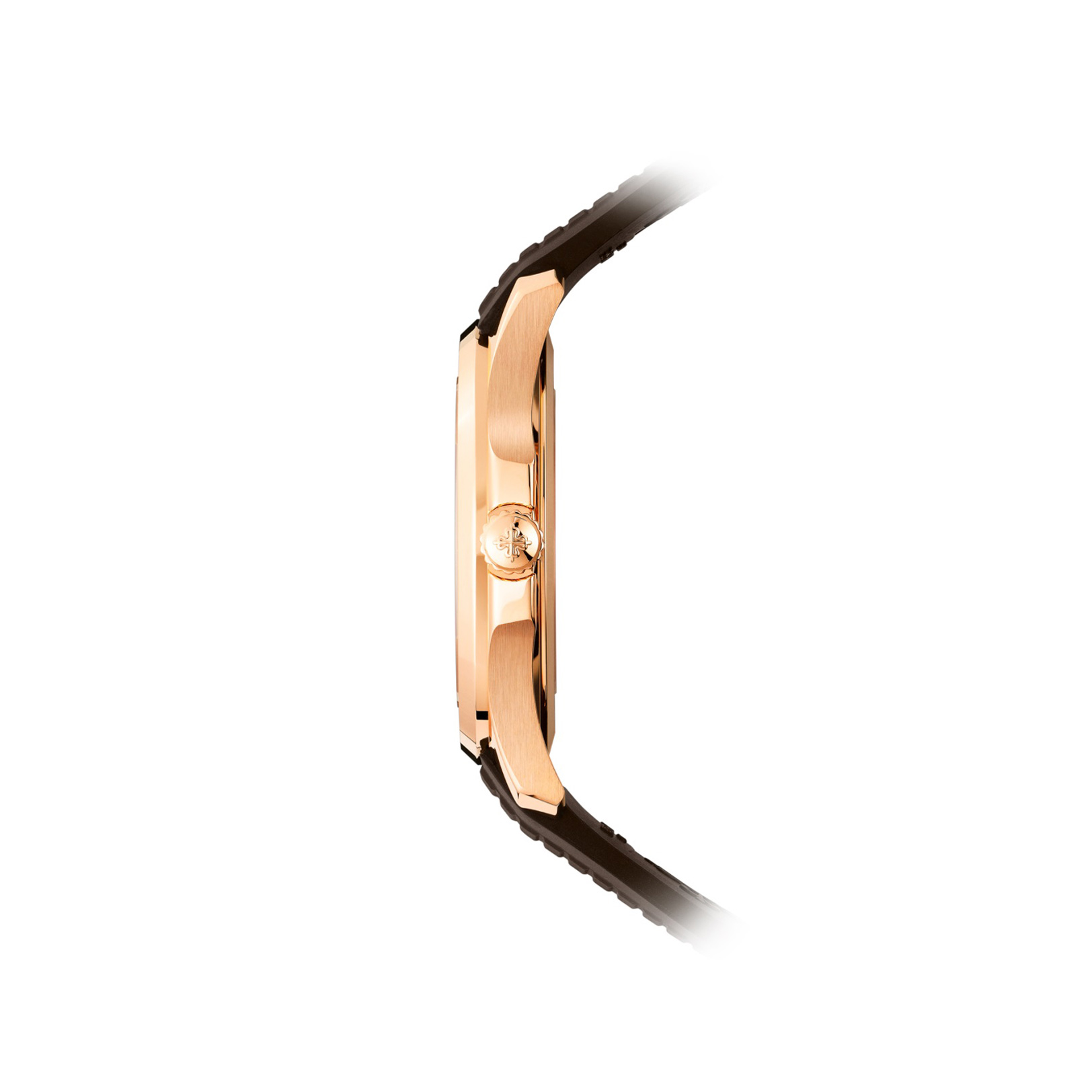 Aquanaut Date Brown Strap Rose Gold gallery 2