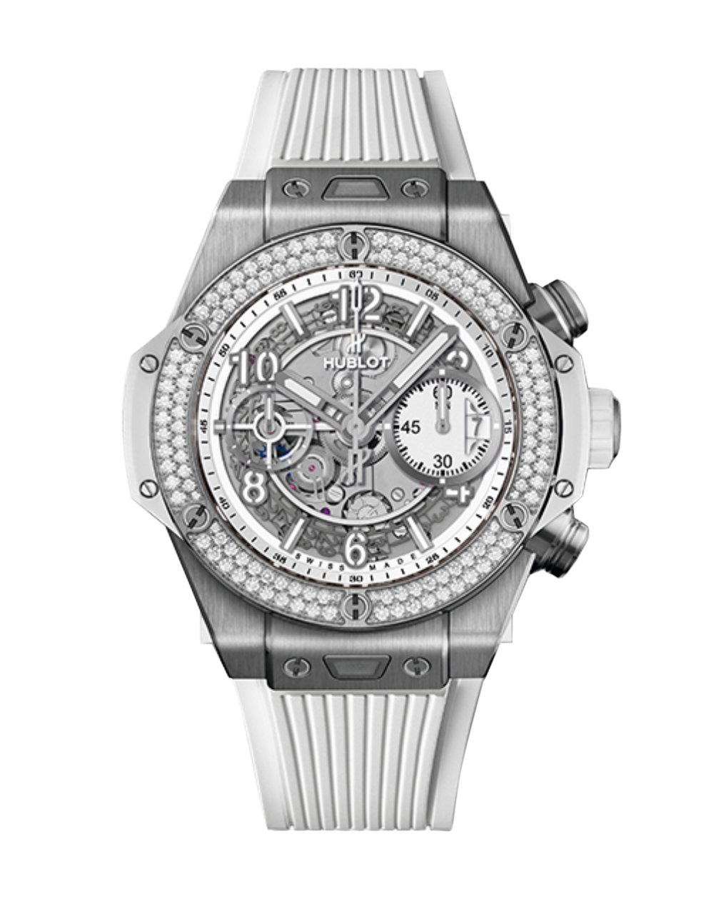 Hublot Big Bang Steel White Diamonds 41 mm | The Hour Glass New Zealand