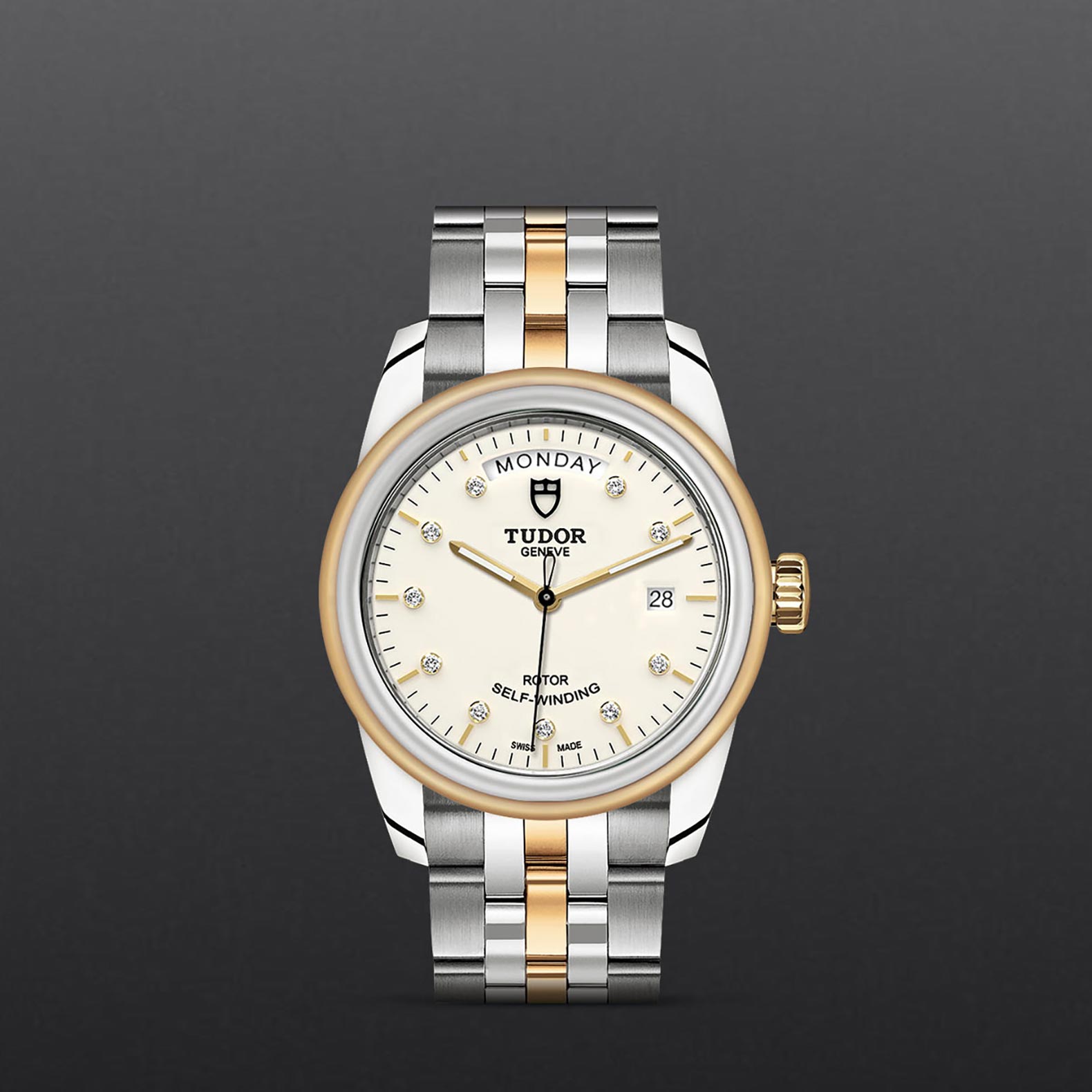 Tudor Glamour Date+Day M56003-0113
