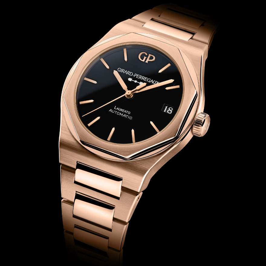 Laureato 42mm Pink Gold & Onyx gallery 1