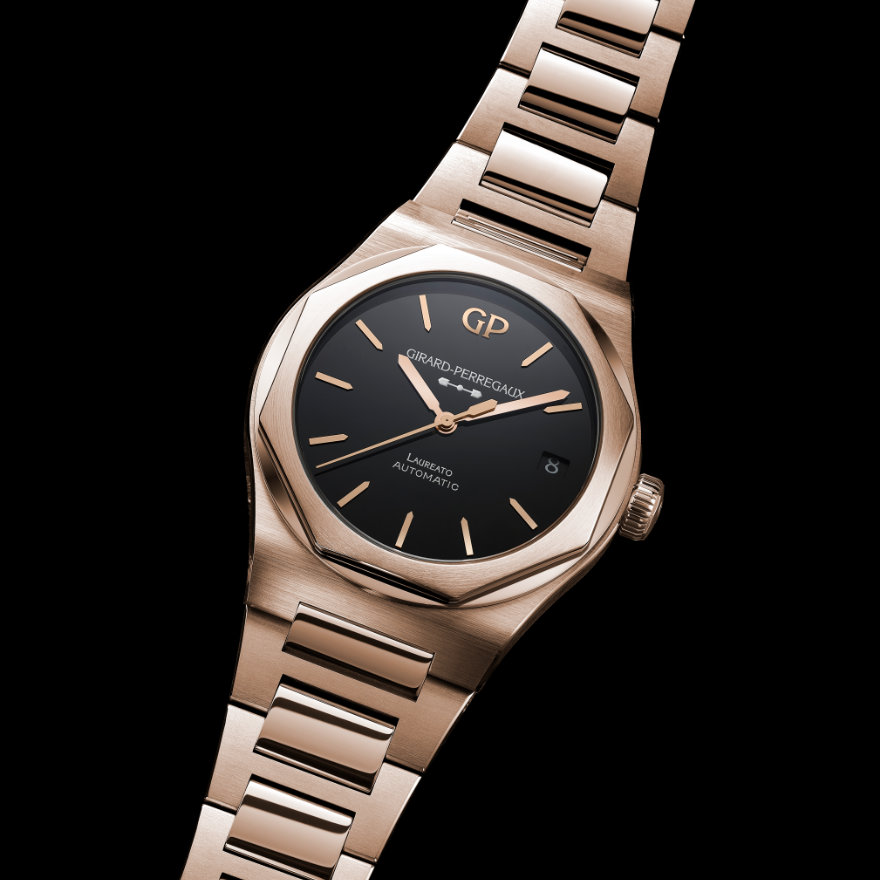 Laureato 42mm Pink Gold & Onyx gallery 0