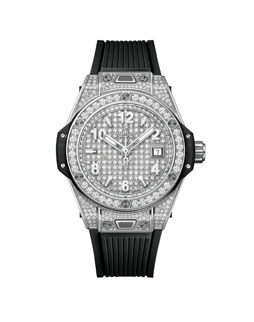 Big Bang One Click Steel Full Pave 33mm