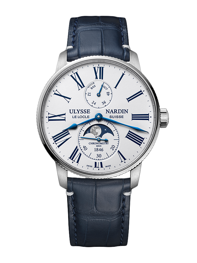 Marine Torpilleur Moonphase White 1193-310LE-0A-175/1A