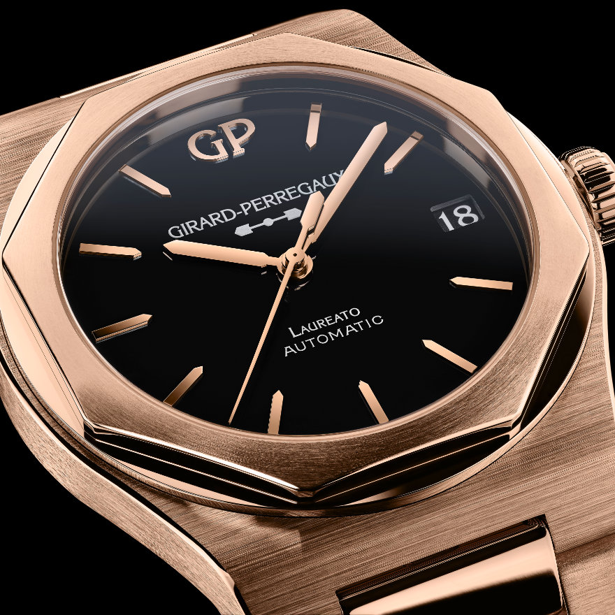 Laureato 42mm Pink Gold & Onyx gallery 2