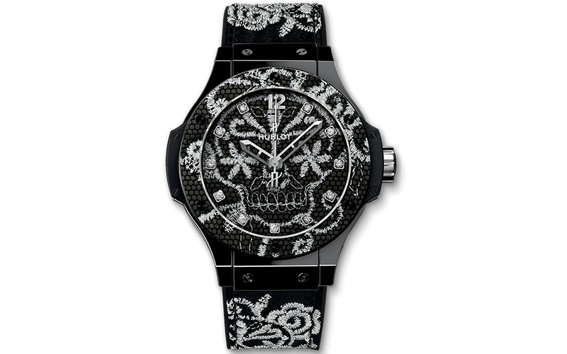 Hublot Big Bang Broderie 343.CS.6570.NR.BSK16 Automatic Ceramic case Rubber bracelet Ladies' watch HUB1110 caliber Sapphire Glass Fold clasp Display Back Center Seconds Limited Edition Hublot Big Bang Broderie 343.CS.6570.NR.BSK16 Automatic Ceramic case Rubber bracelet Ladies' watch HUB1110 caliber Sapphire Glass Fold clasp Display Back Center Seconds Limited Edition
