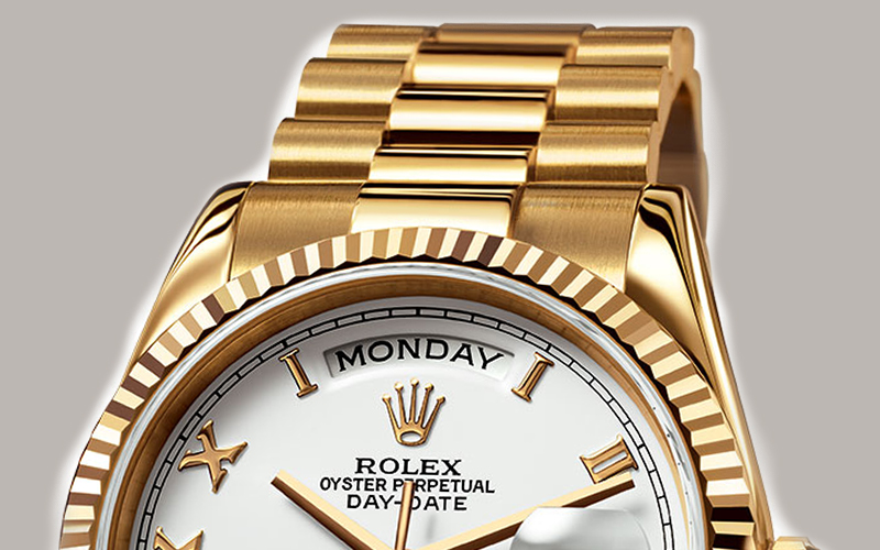 plain gold rolex