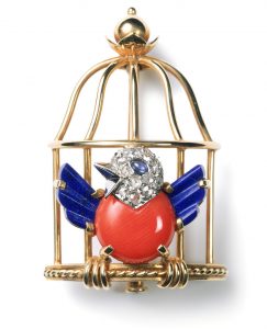 Cartier Toussaint caged nightingale brooch Cartier Toussaint caged nightingale brooch