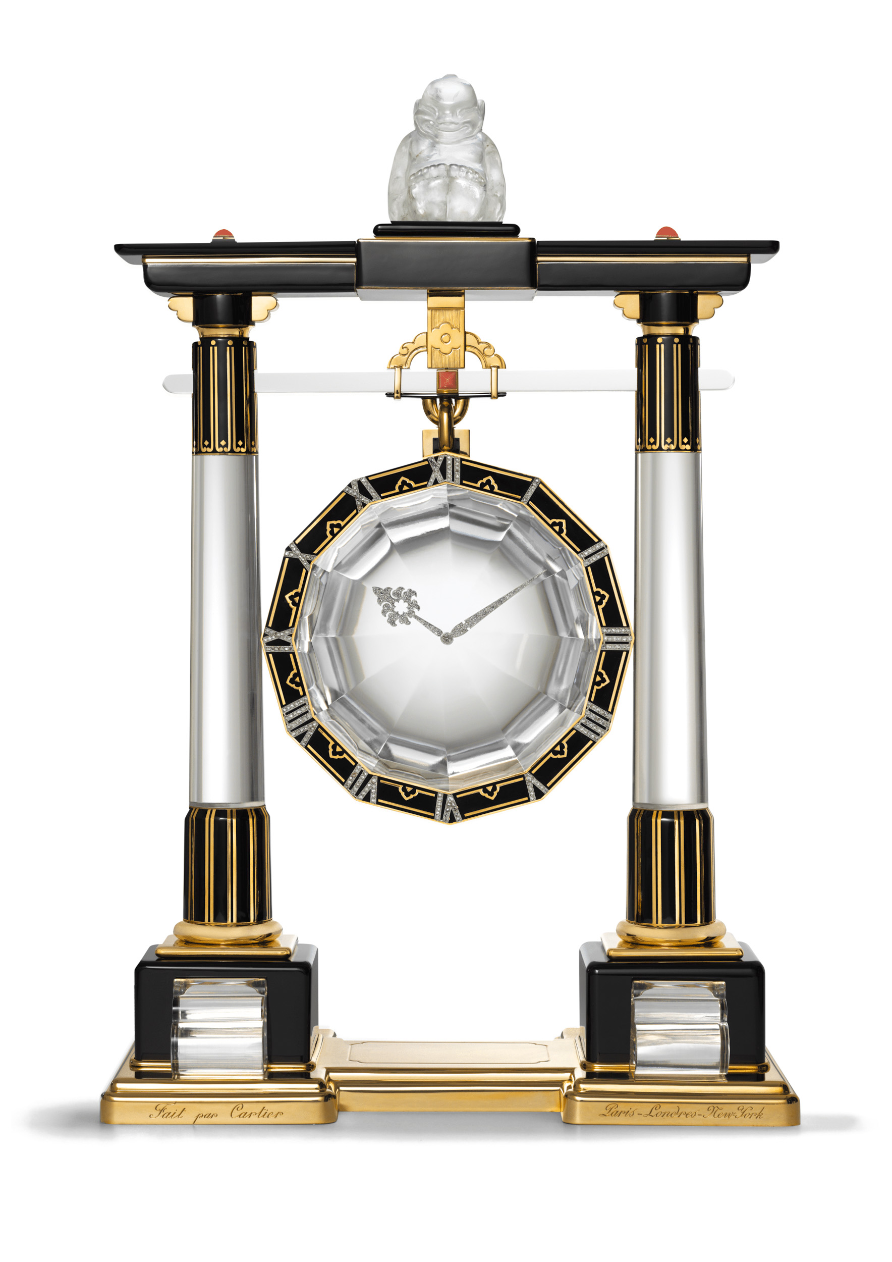 cartier magic clock