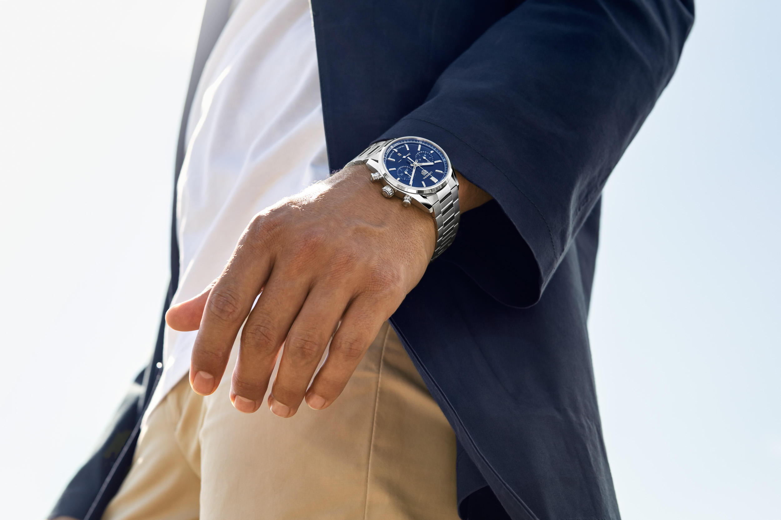 tag heuer on wrist