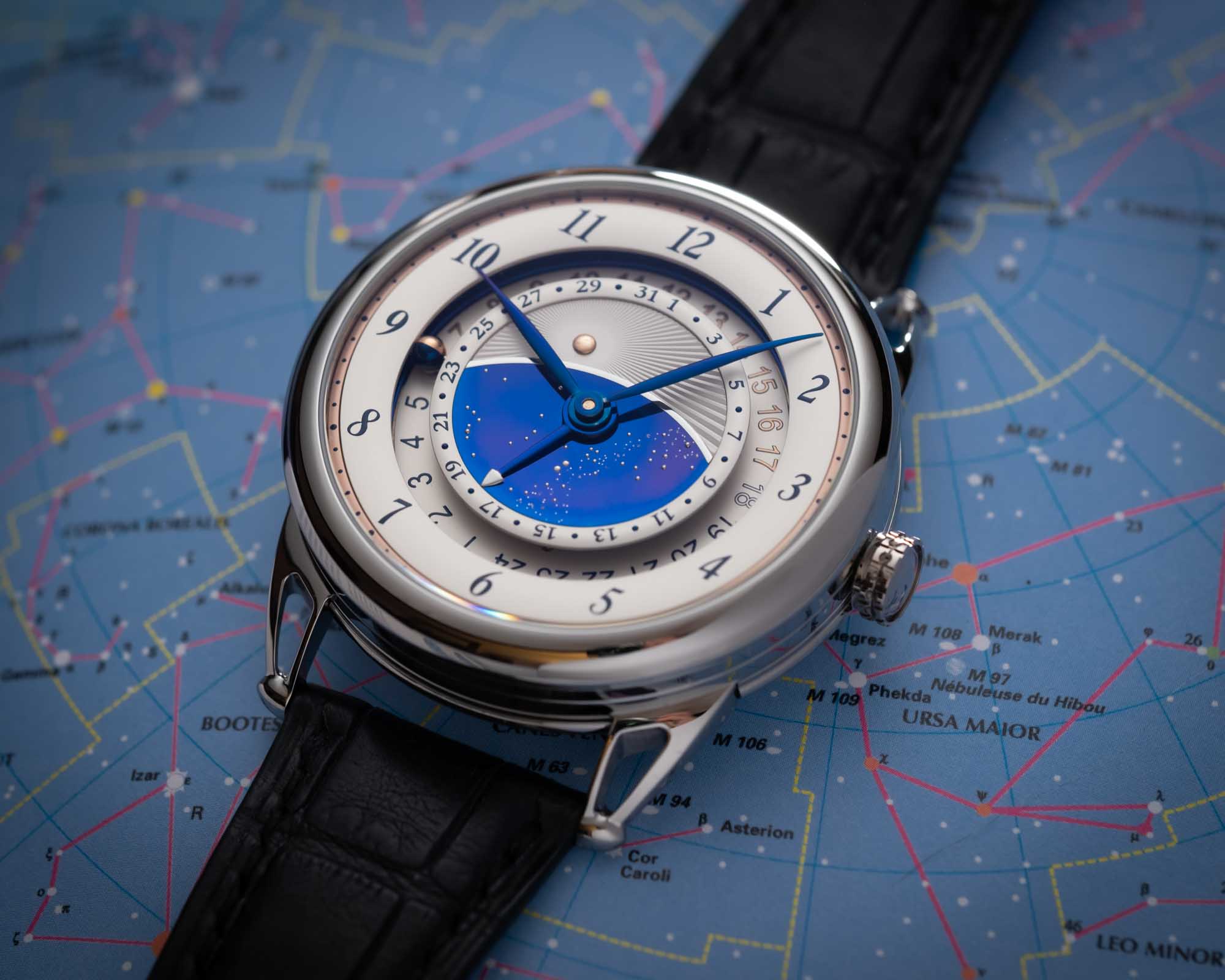 The three-dimensionality of the dial affords a closer look