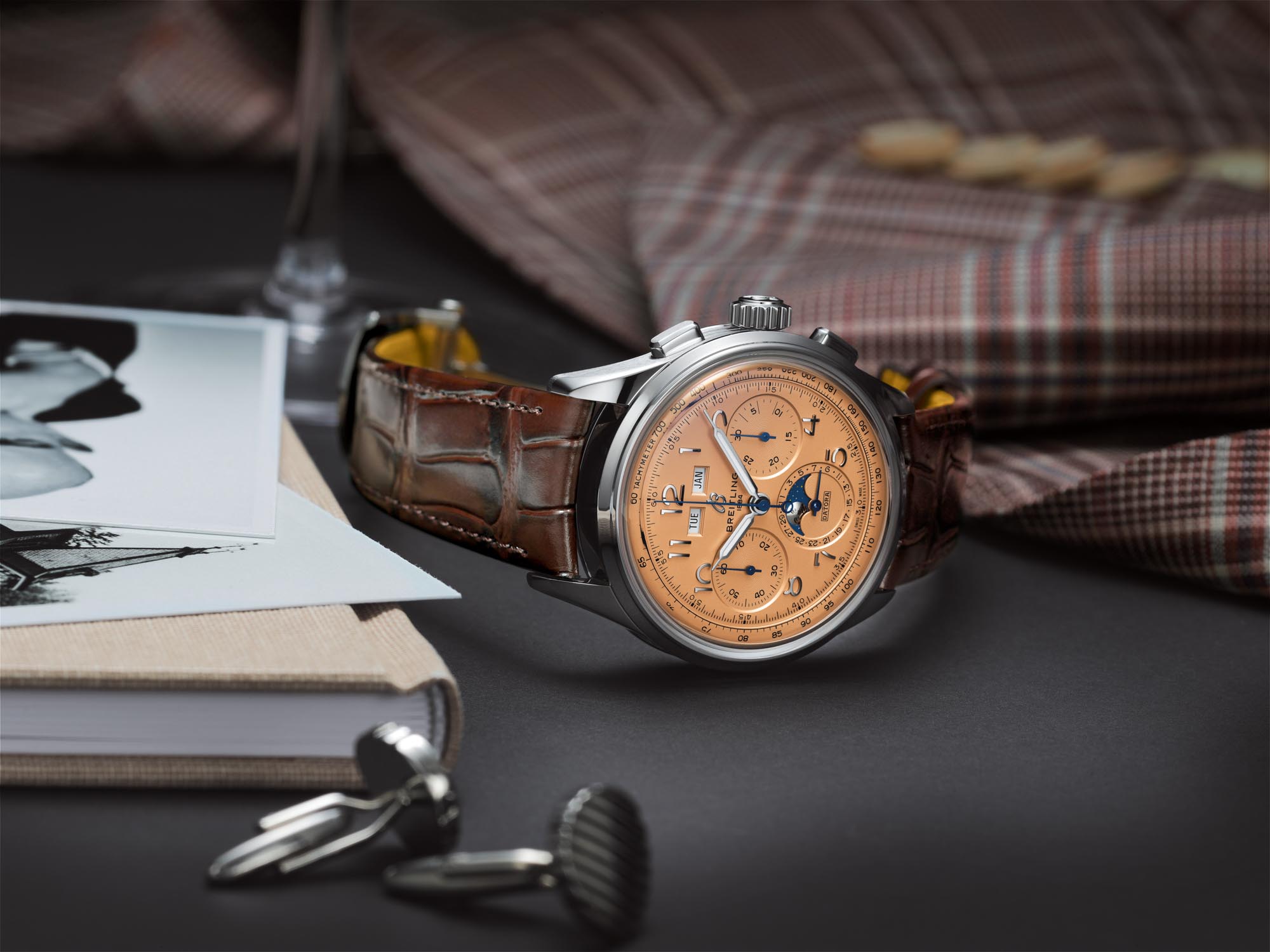 Breitling Premier B25 Datora 42 – Stainless Steel with Copper Dial