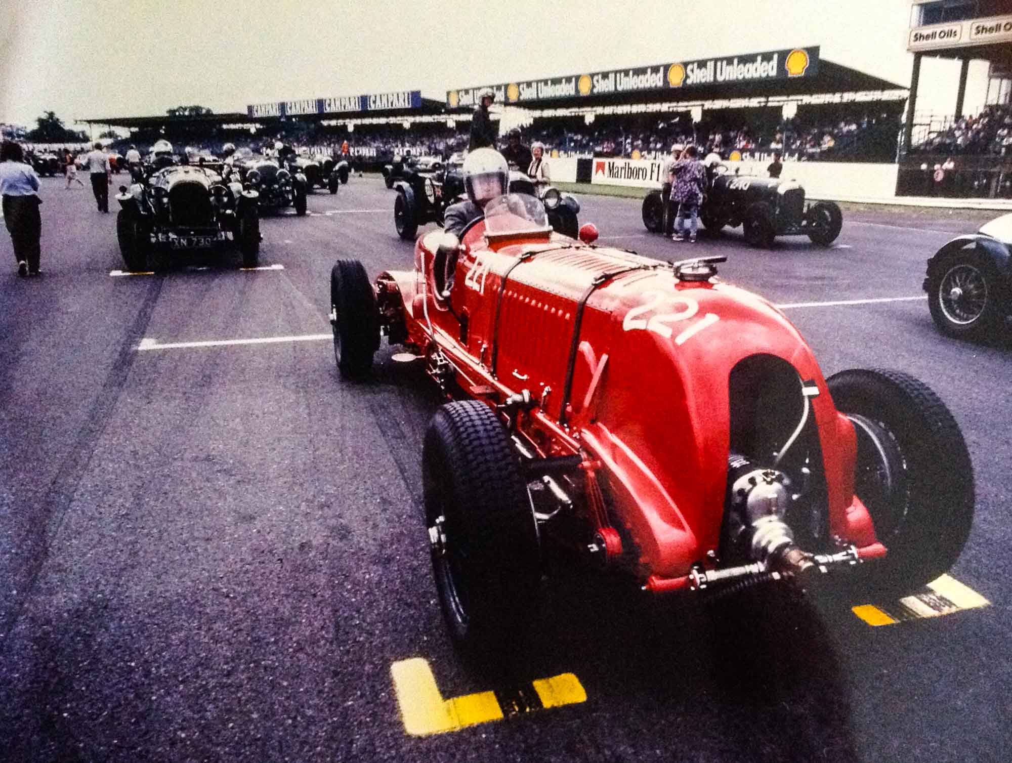 George Daniels on the start line at Silverstone