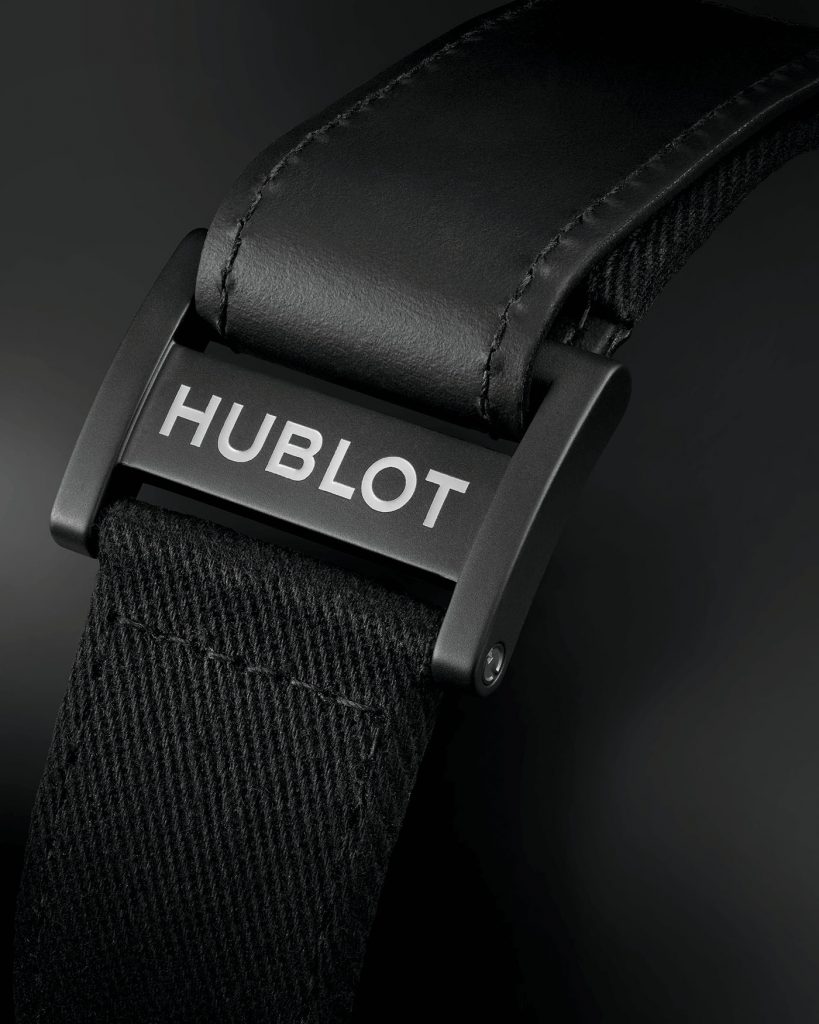 The Apron Fabric Bracelet With Velcro Fastener On The Hublot Big Bang Unico Gourmet