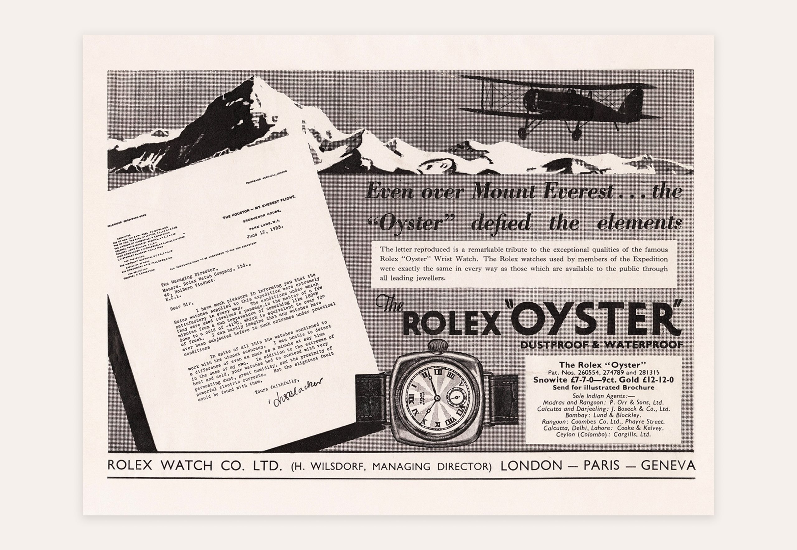 Rolex .Image Over Mount Everest 